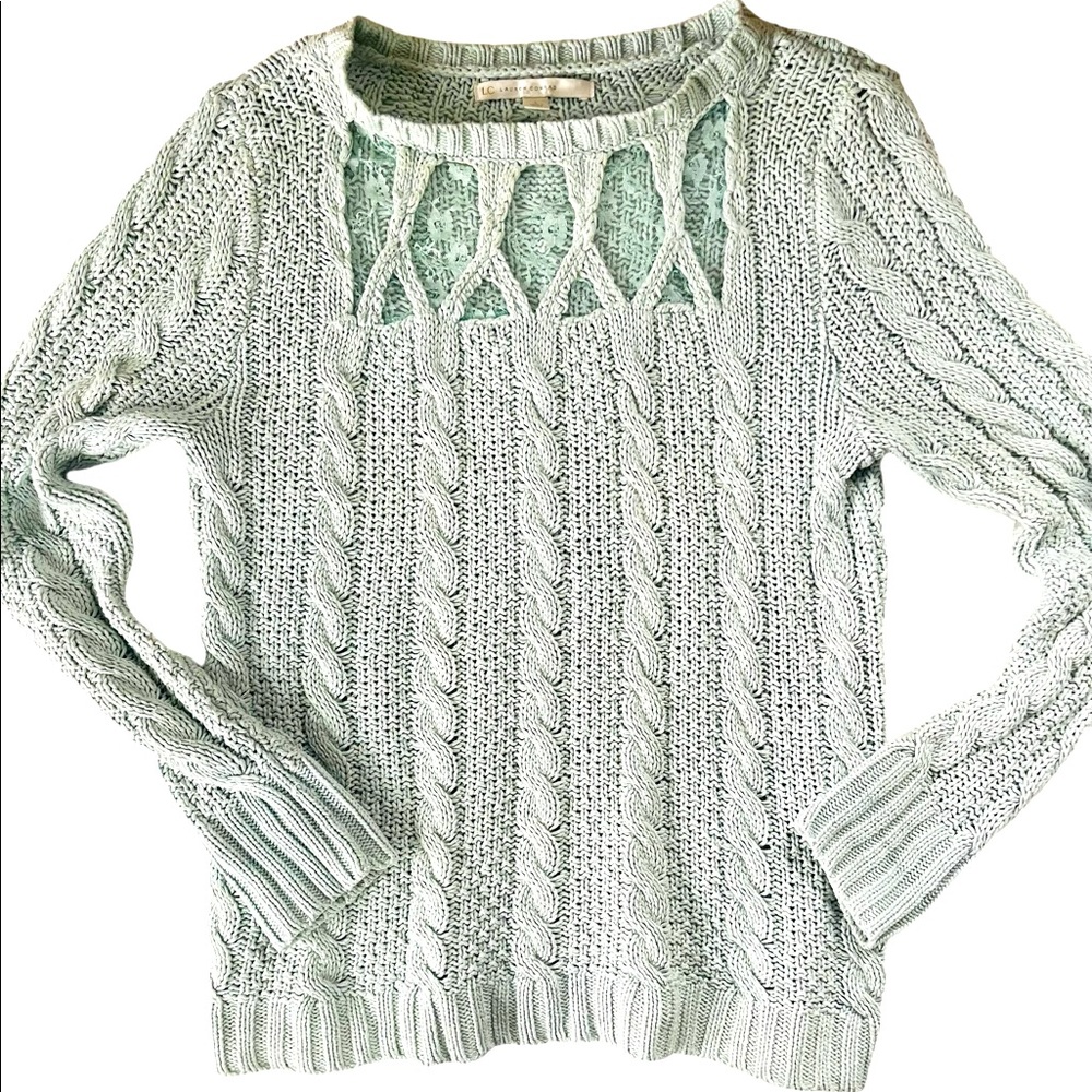 Lauren Conrad Ice Blue Lacie Sweater | Size L | Lightly Used | Long Sleeve Women